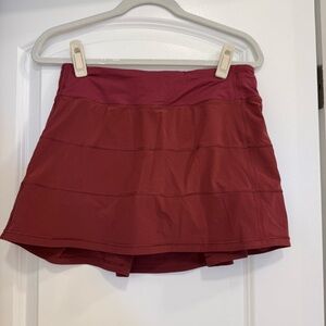 Lululemon Cranberry Tennis Skirt